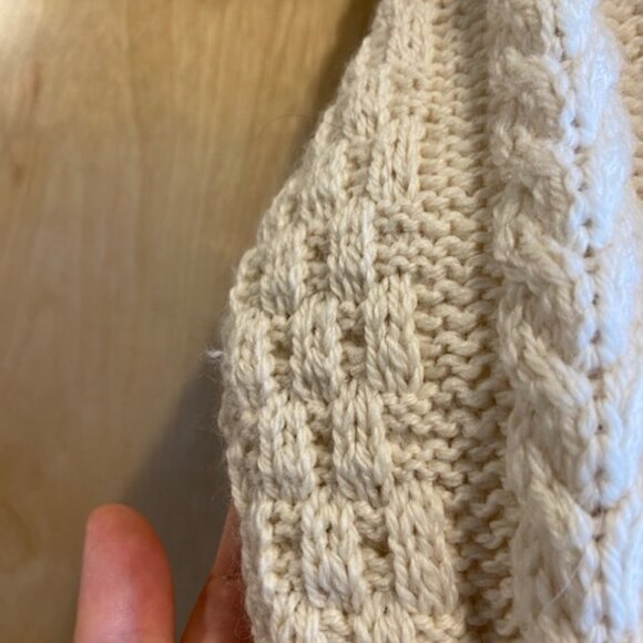 Aran Islands Irish 100% Merino Wool sweater Medium - Picture 5 of 6